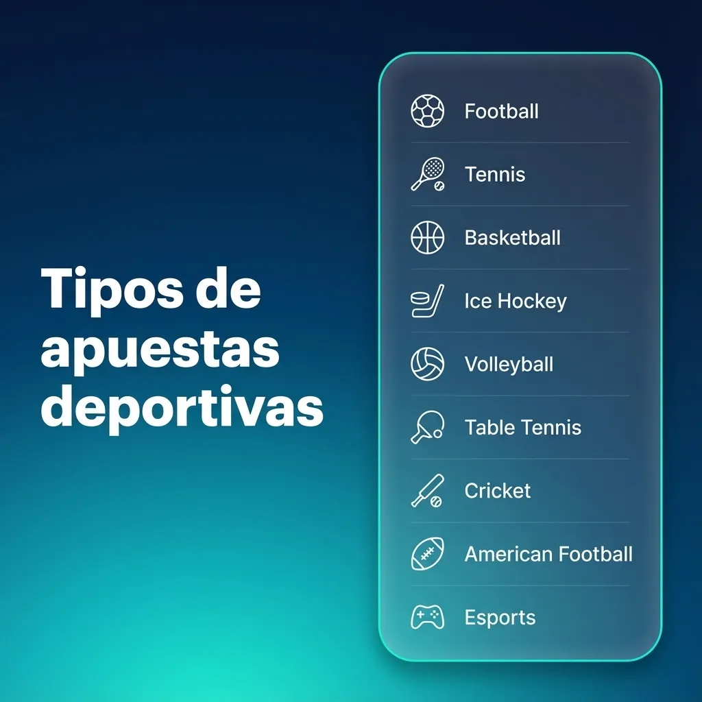 Ilustración de deportes varios (fútbol, baloncesto, tenis, motor) con cuotas y mercados de apuestas deportivas en pantalla