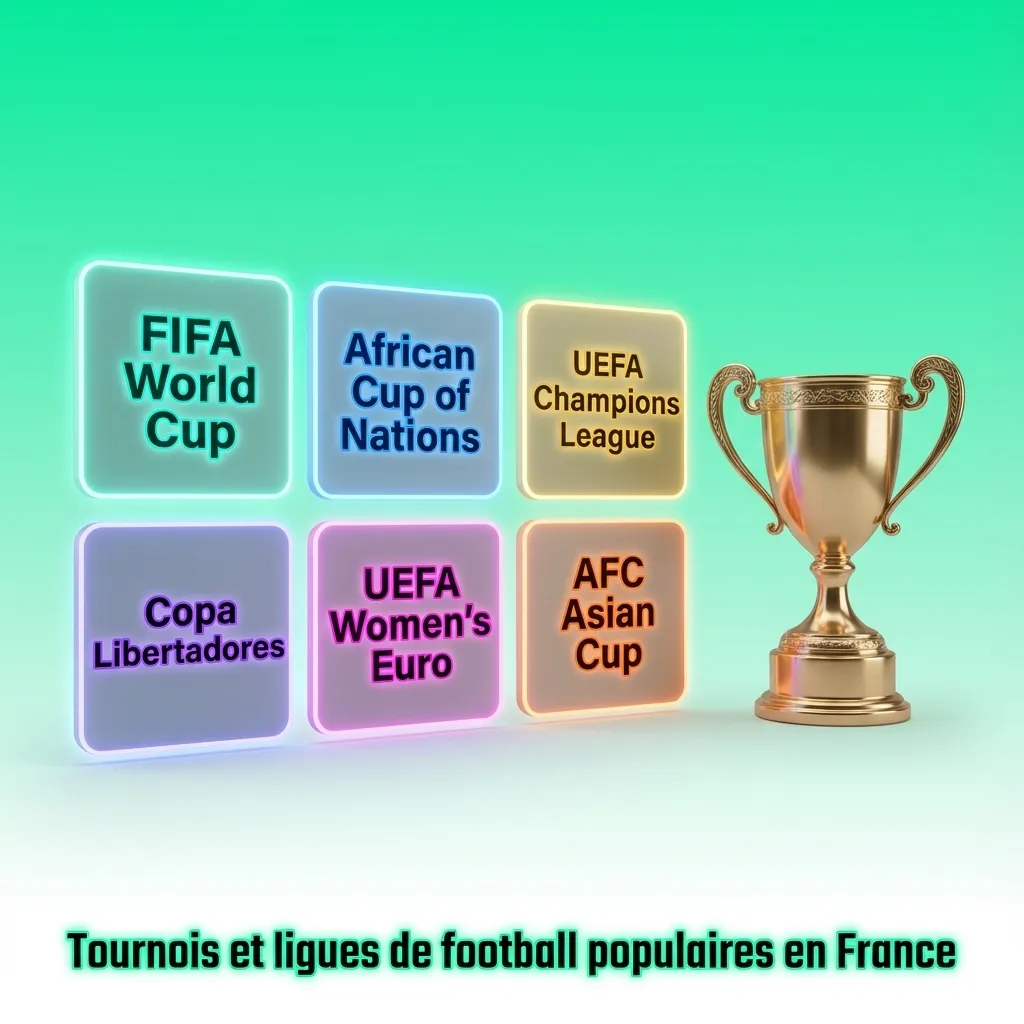 Illustration de paris en ligne sur les principaux tournois et ligues de football français et internationaux