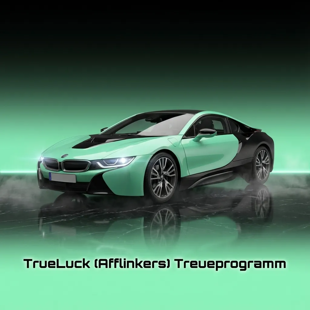 Grafik zum TrueLuck Treueprogramm mit VIP-Stufen, Punkten, Bonusguthaben, Freispielen und exklusiven Casino-Vorteilen