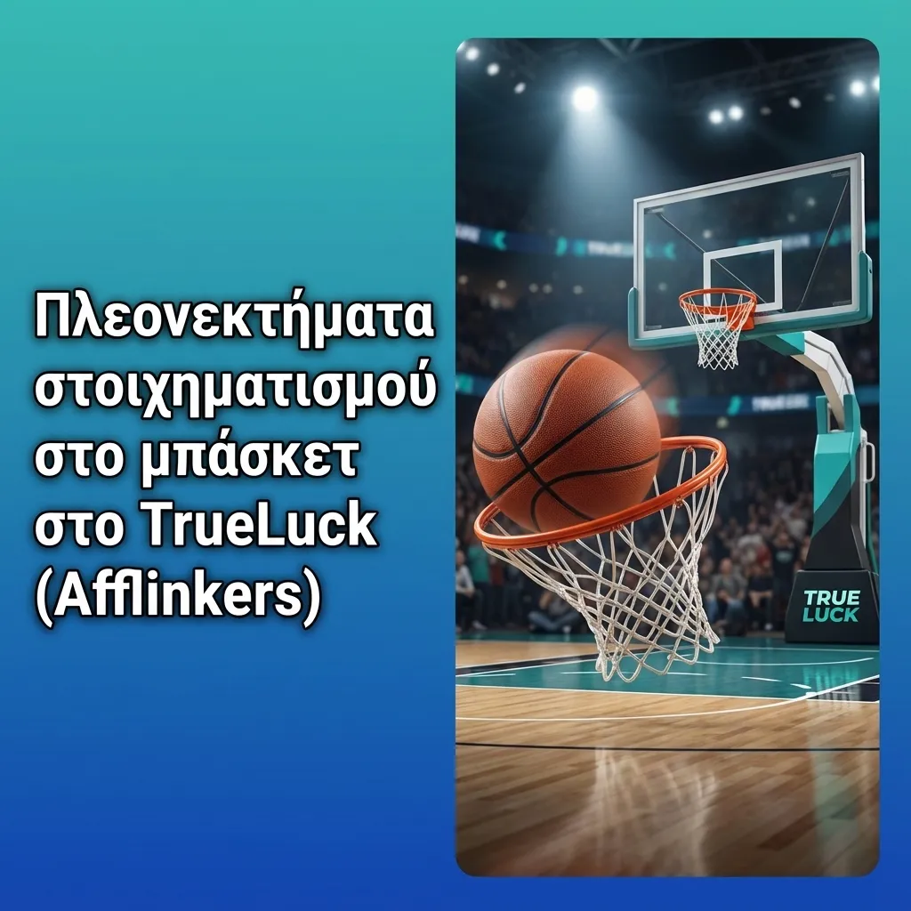 Οθόνη TrueLuck με αγώνα μπάσκετ, live αποδόσεις, αγορές στοιχήματος και επιλογές cash out σε ελληνική πλατφόρμα