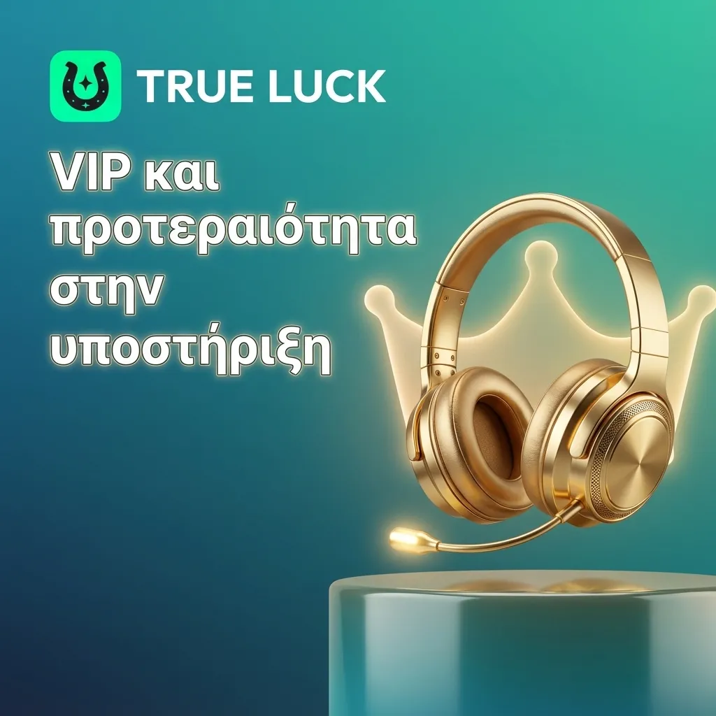 Εικονίδιο VIP υποστήριξης με χρυσό στέμμα και headset, τονίζοντας προτεραιότητα εξυπηρέτησης VIP παικτών