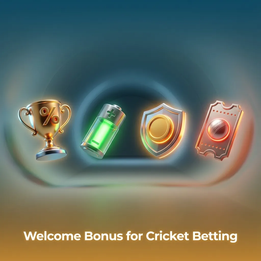 “Welcome bonus for cricket betting: 100% up to €300 on first deposit” graphic with cricket imagery and promo details