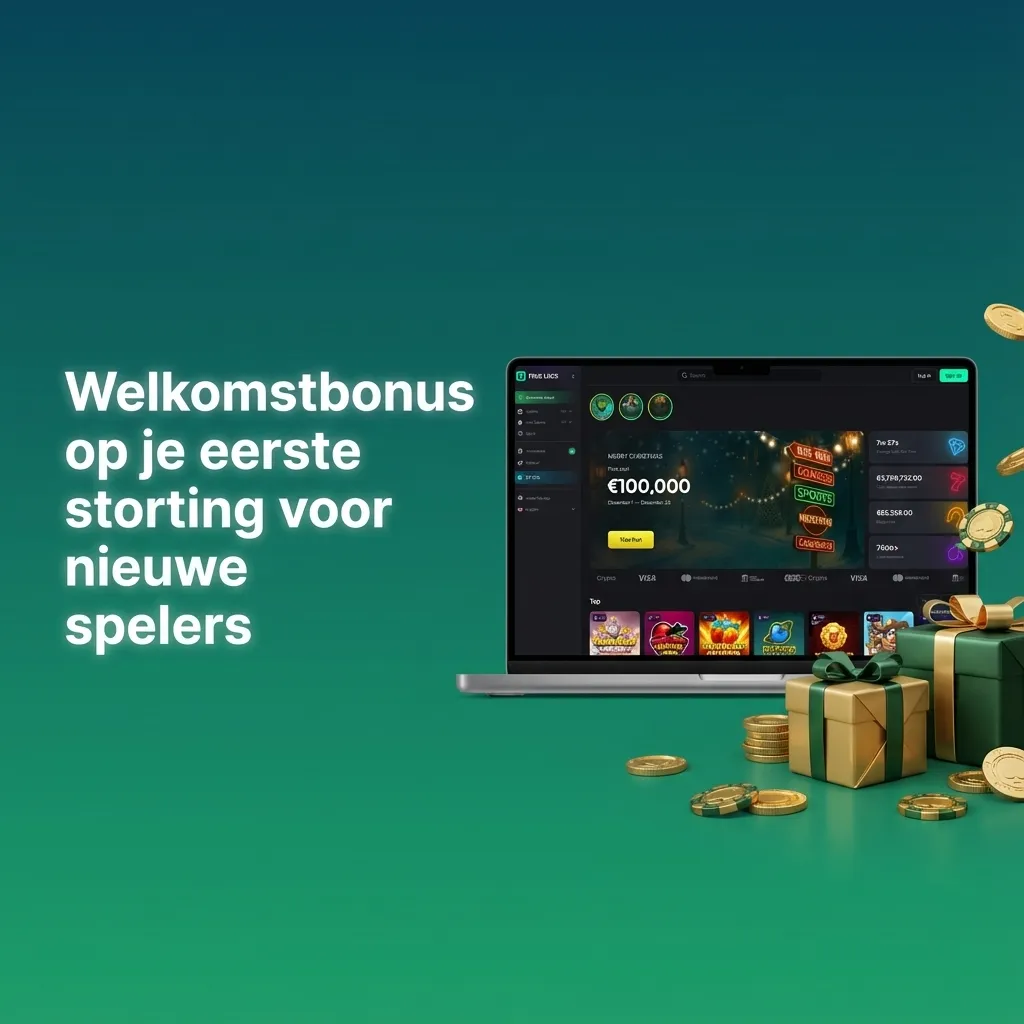 Banner met welkomstbonus: 250% tot €4.000 + 175 free spins, 250% live casino en 100% sport voor nieuwe spelers