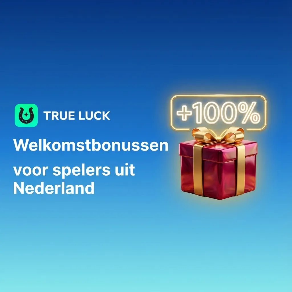 Banner met Nederlandse welkomstbonussen: 250% tot €4.000 + spins, 250% live casino, 100% sportweddenschappen.