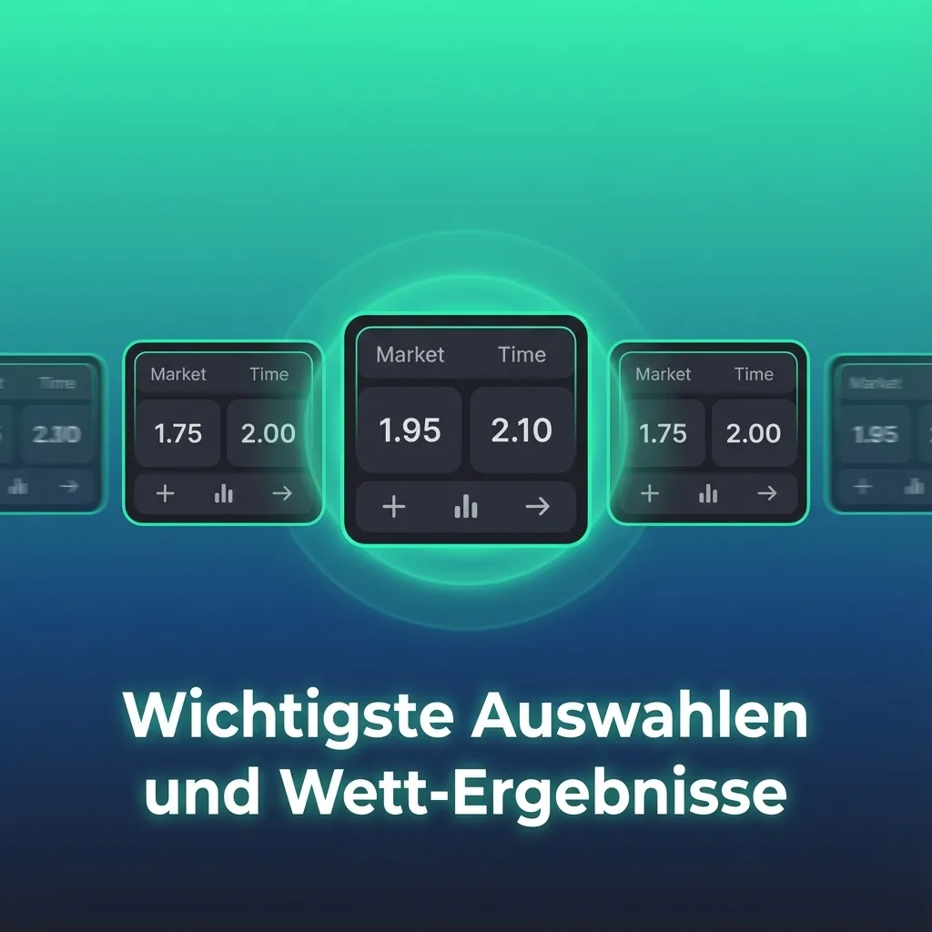 Infografik zu Sportwetten: 1X2, Doppelte Chance, Über/Unter, Handicap/Spread und Beide Teams treffen in Deutsch erklärt