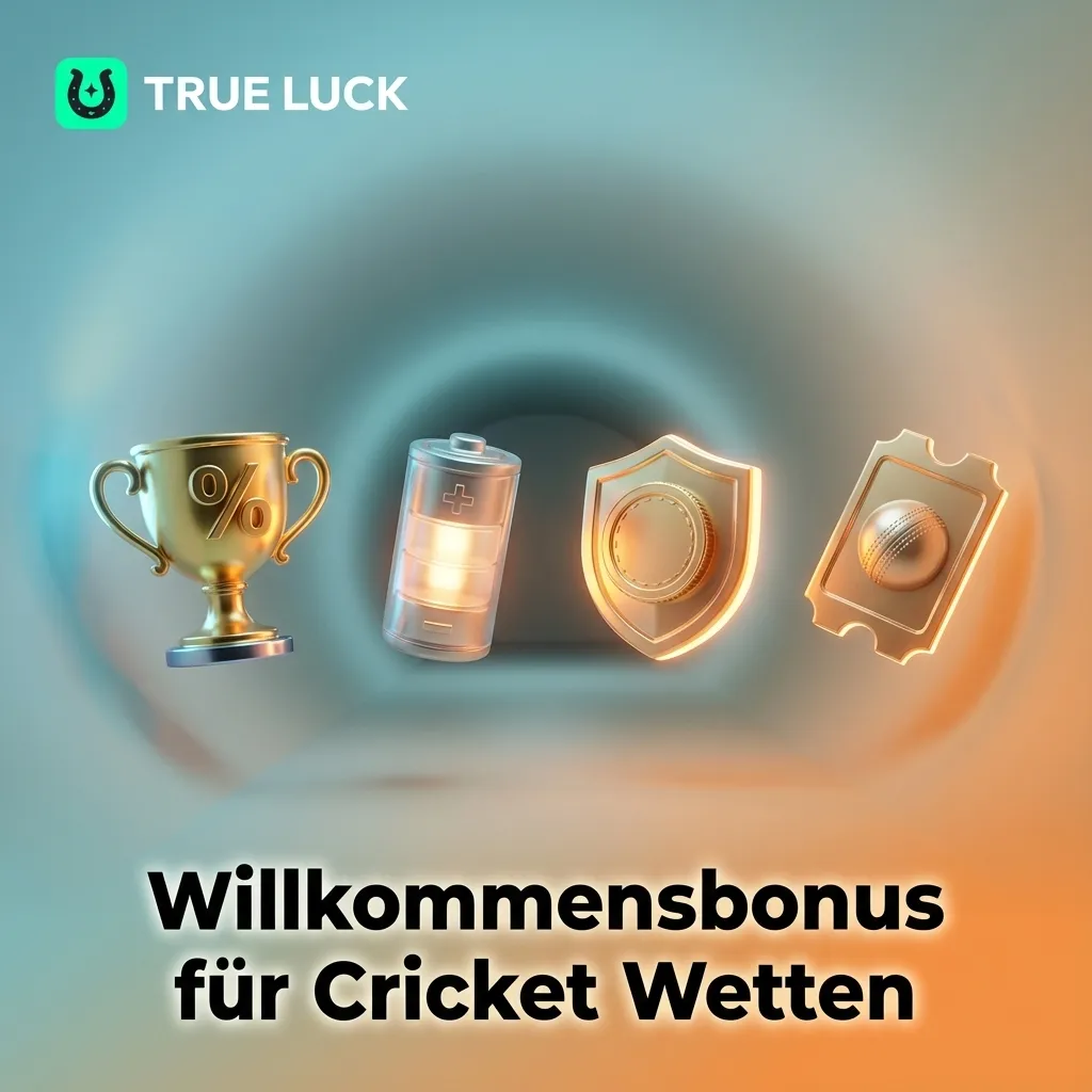 Banner mit Cricket-Spieler, Text „Willkommensbonus für Cricket Wetten – 100 % bis 300 € auf erste Einzahlung“