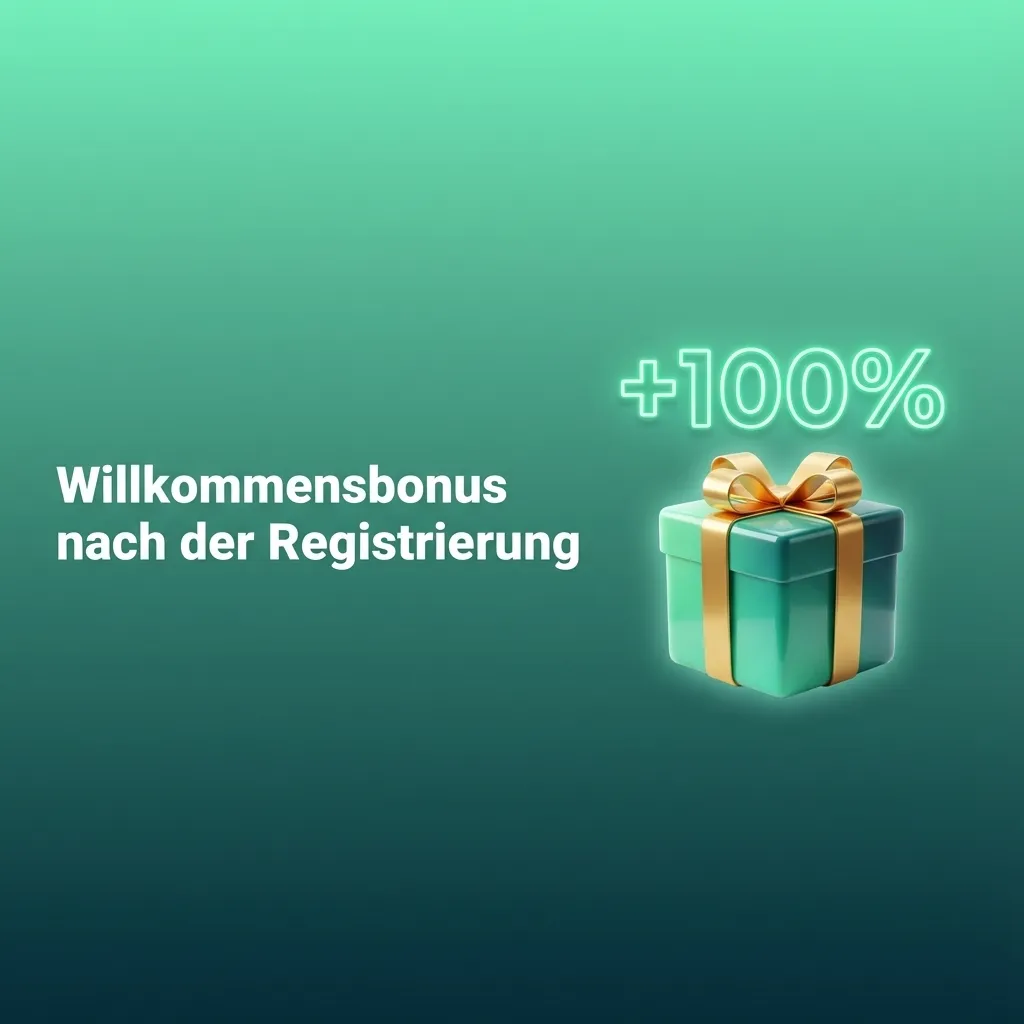 Illustration einer Casino-Webseite mit Willkommensbonus für Slots, Live-Casino und Sportwetten nach Registrierung und Einzahlung