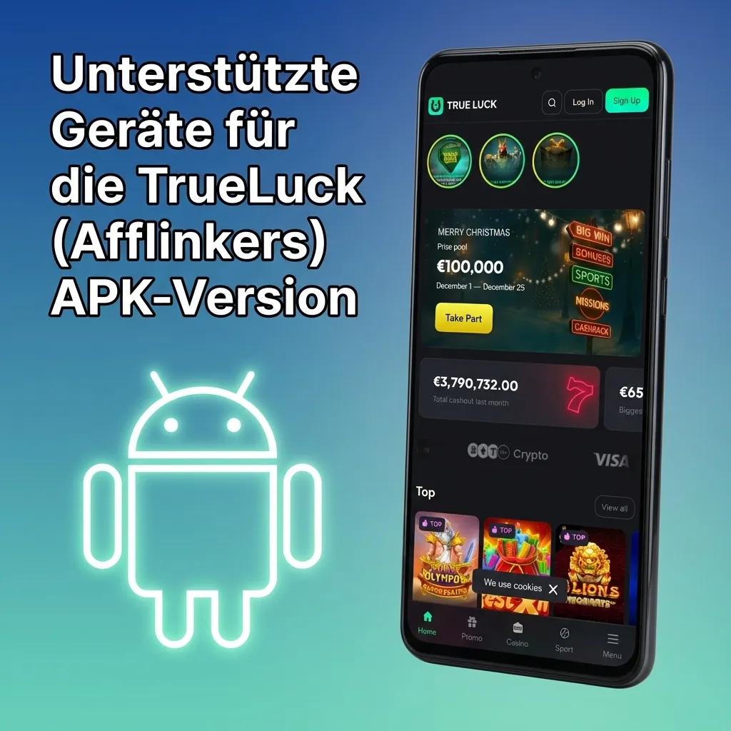 Tabelle mit unterstützten Android-Smartphone-Marken und -Modellen für die TrueLuck (Afflinkers) APK in Deutschland
