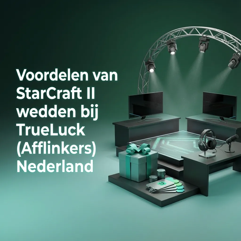 Nederlandse TrueLuck-site op laptop en telefoon met StarCraft II esports odds, bonussen en iDEAL-betaalopties in beeld