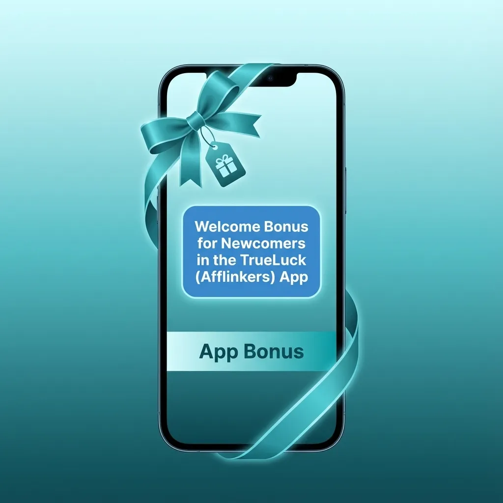 TrueLuck (Afflinkers) app welcome bonus promo showing sports and casino offers for new users in Ireland