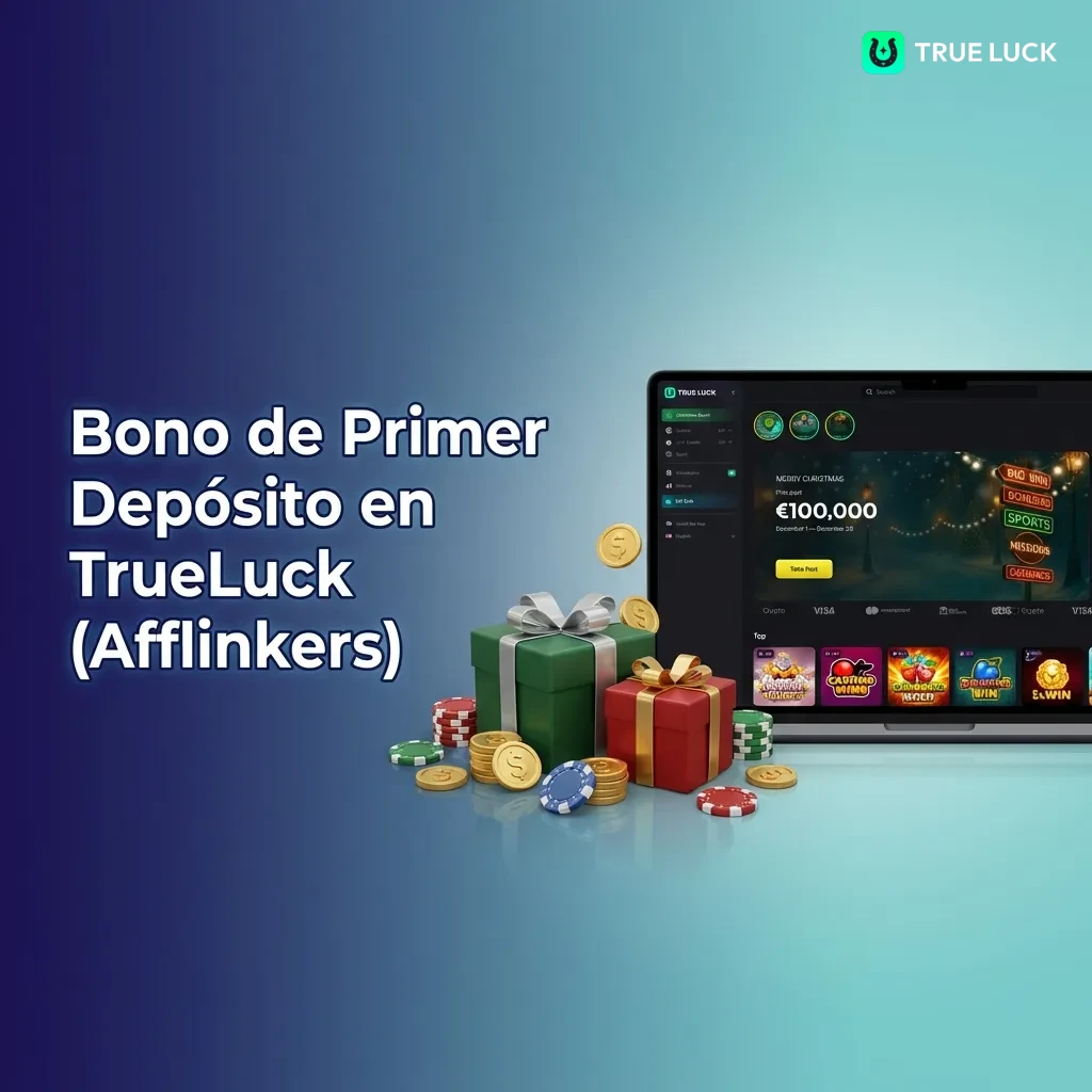 TrueLuck welcome bonus options for Spanish players: casino, live casino, and sports betting with deposit requirements