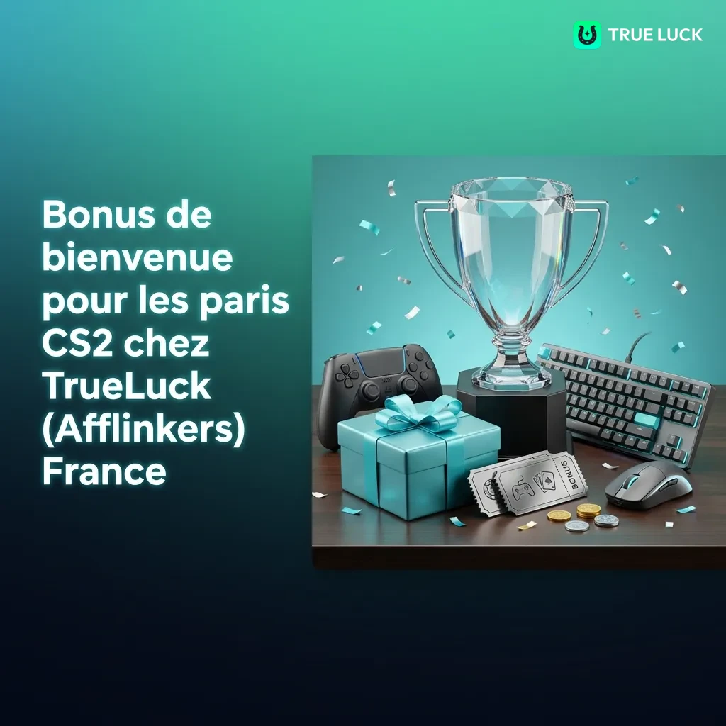 TrueLuck welcome bonus for CS2 betting in France with up to 300€ sports bonus and casino offers for new players