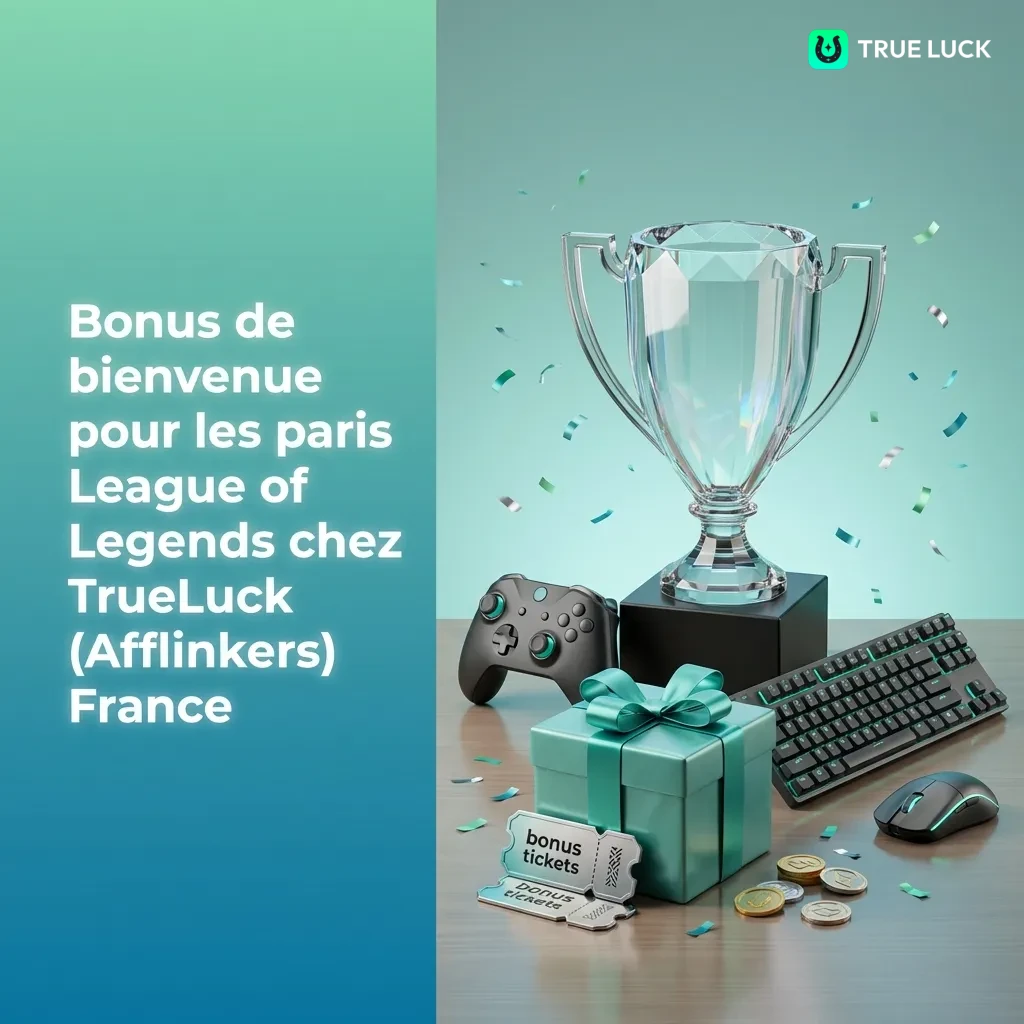 TrueLuck welcome bonus for League of Legends betting in France: 100% up to €300 for esports wagers on LEC, LCK, Worlds matches