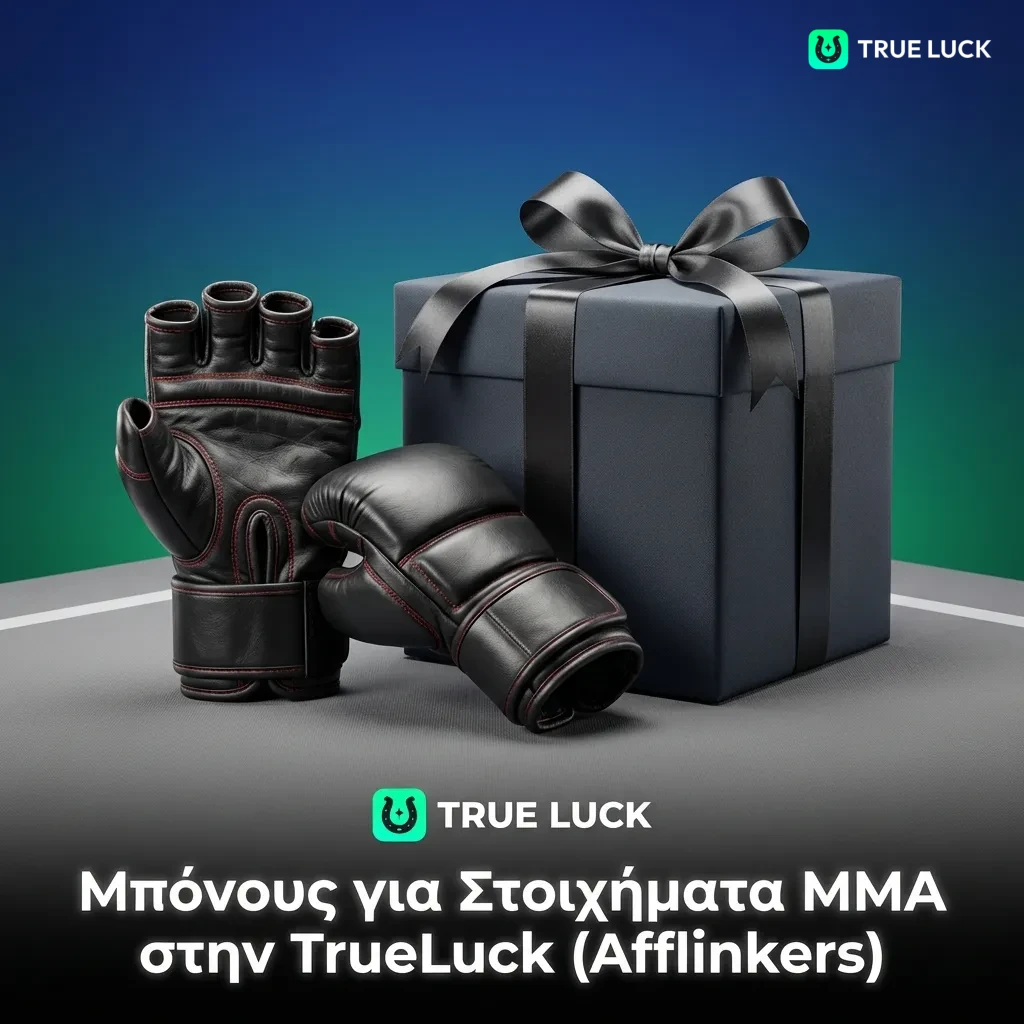 TrueLuck MMA betting bonus welcome offer for new users with deposit match and rollover requirements for sports betting