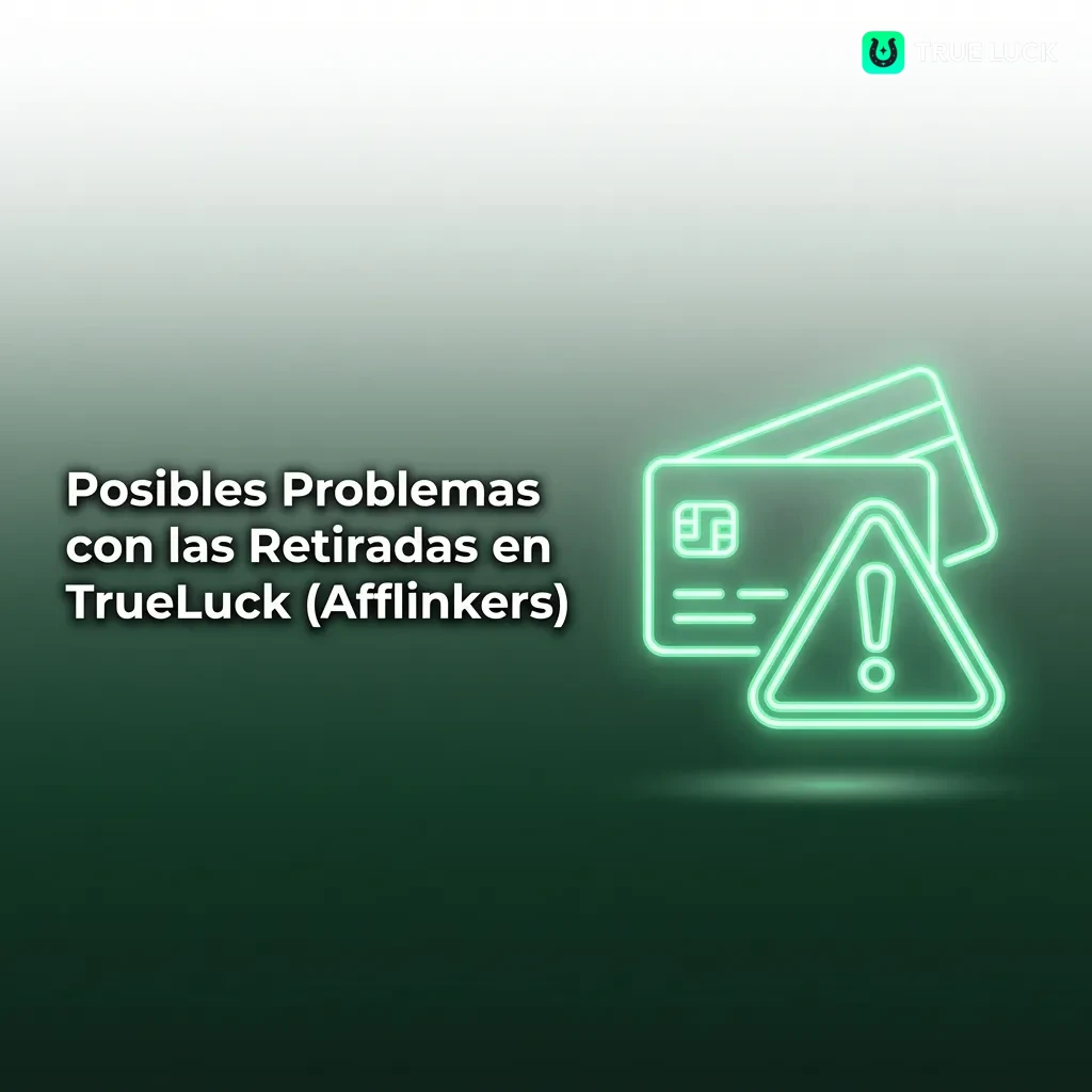 TrueLuck withdrawal issues guide showing common problems like verification, delays, limits, and banking errors with solutions