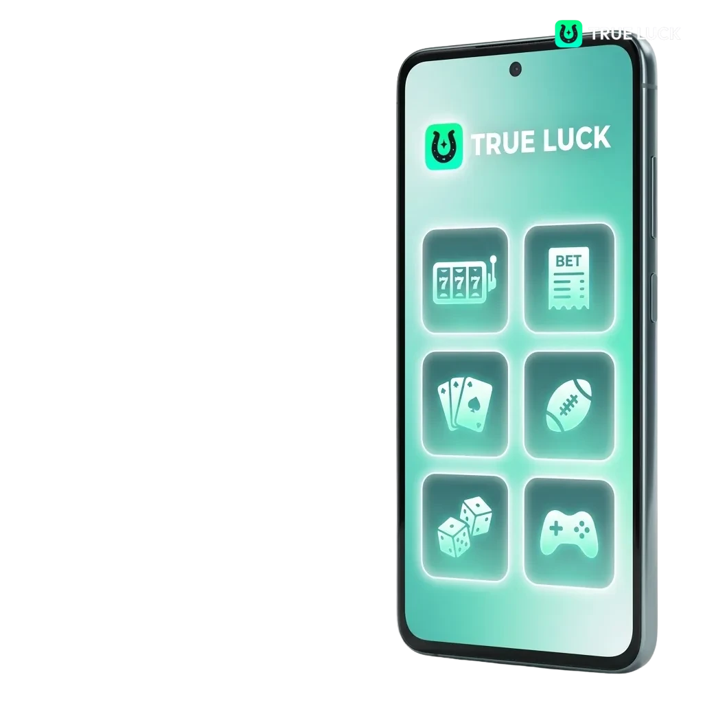 Application mobile TrueLuck pour paris sportifs et jeux de casino sur Android