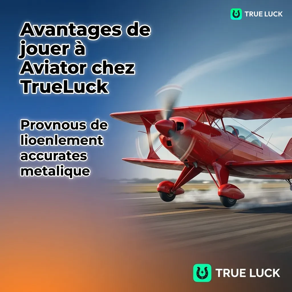 TrueLuck Aviator game benefits including bonuses, fast payments, demo mode, mobile app, French support, and security