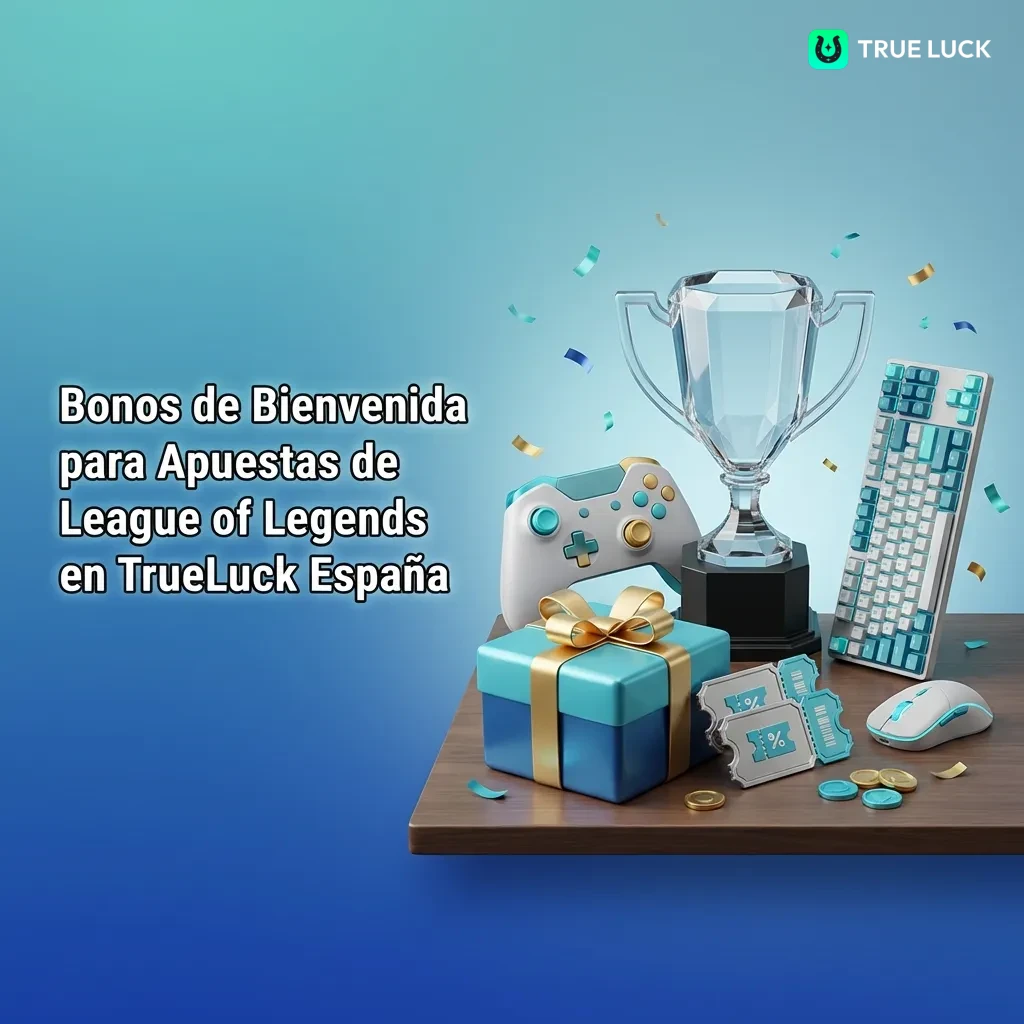 TrueLuck España welcome bonus for League of Legends betting: up to €300 sports bonus for LoL tournaments like Worlds and MSI.
