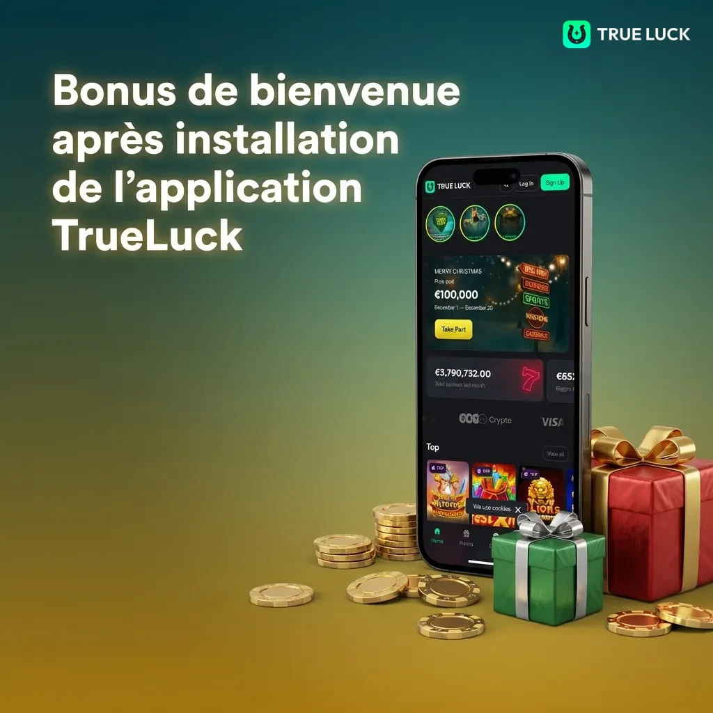 TrueLuck app welcome bonus options: slots, live casino, and sports betting packages with deposit requirements
