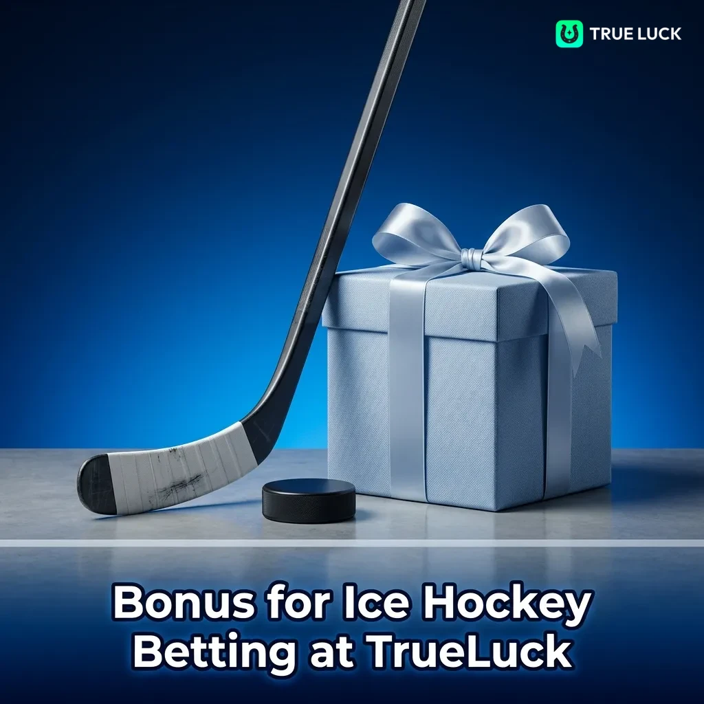 TrueLuck ice hockey betting welcome bonus offer with free bet for new customers on NHL, KHL, and World Championship markets