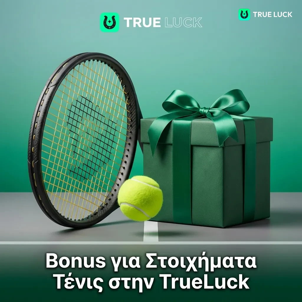 TrueLuck tennis betting bonus welcome offer with deposit requirements and rollover terms for sports wagering
