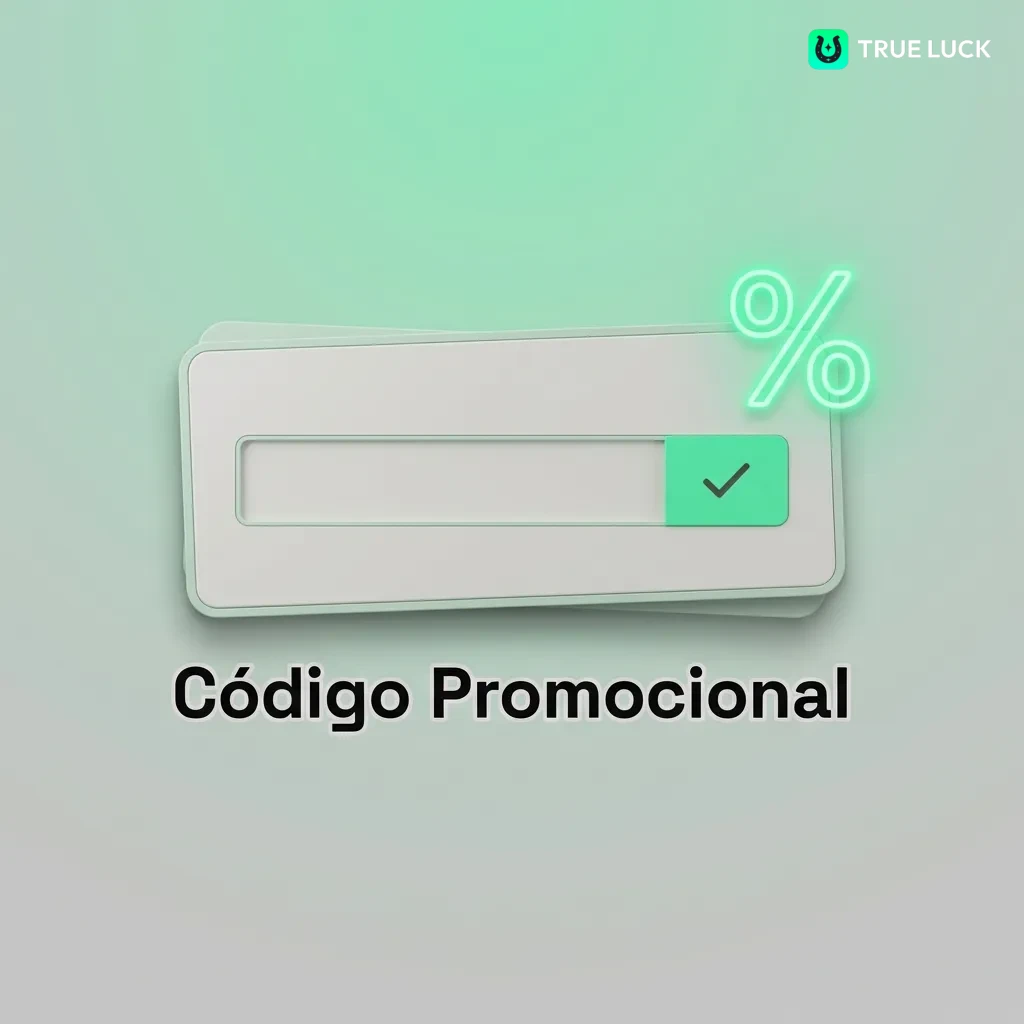 TrueLuck promotional codes table showing WELCOME250 and FREESPIN50 bonus offers with usage instructions for registration