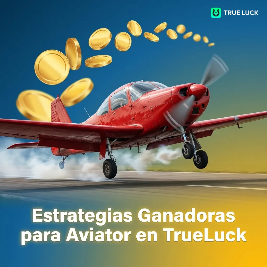 Aviator game interface on TrueLuck casino platform showing winning strategies and multiplier options