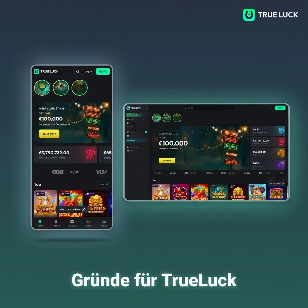 TrueLuck bietet lizenzierte Sicherheit, vielfältige Zahlungen, großzügige Boni und mobiles Gaming für deutsche Spieler.