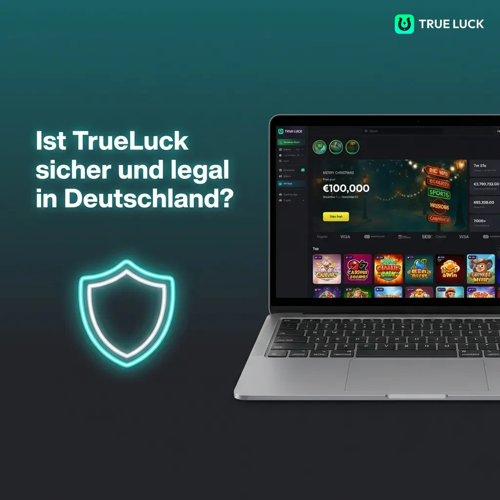 TrueLuck Casino mit Curaçao-Lizenz, SSL-Verschlüsselung und zertifizierten fairen Spielen für deutsche Spieler