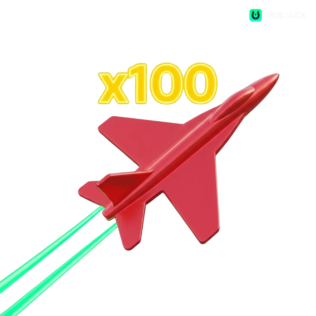 Aviator game interface showing airplane multiplier and betting options at TrueLuck casino with welcome bonus offers