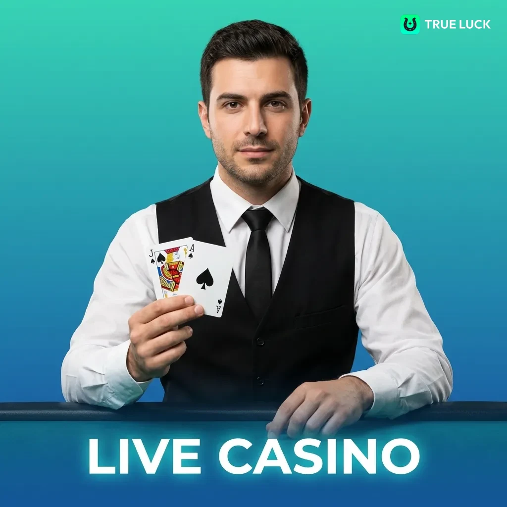 Professional dealers host live casino games including roulette, blackjack, baccarat, and poker in real-time HD streaming.
