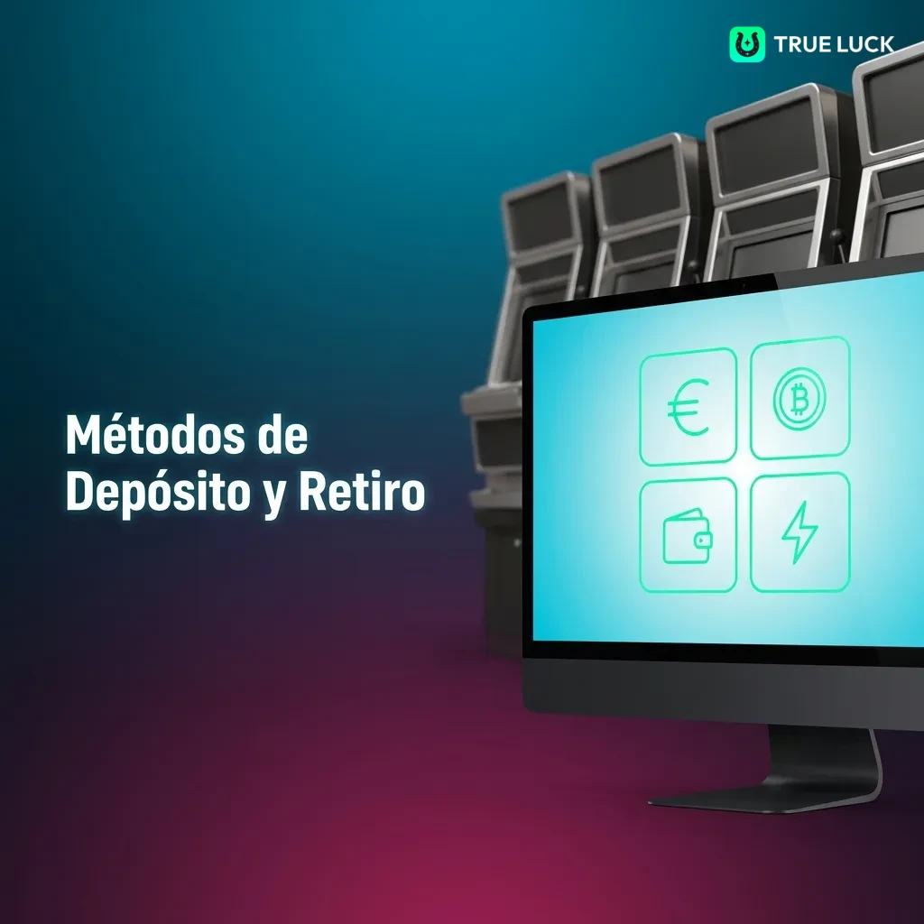 TrueLuck payment methods including bank transfer, credit cards, Apple Pay, cryptocurrencies, and e-wallets for Spain