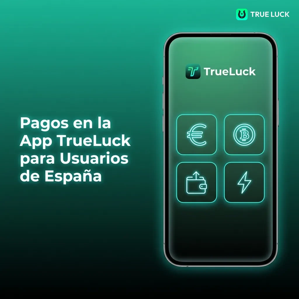 TrueLuck app payment methods for Spain including bank transfers, cards, digital wallets, and cryptocurrencies