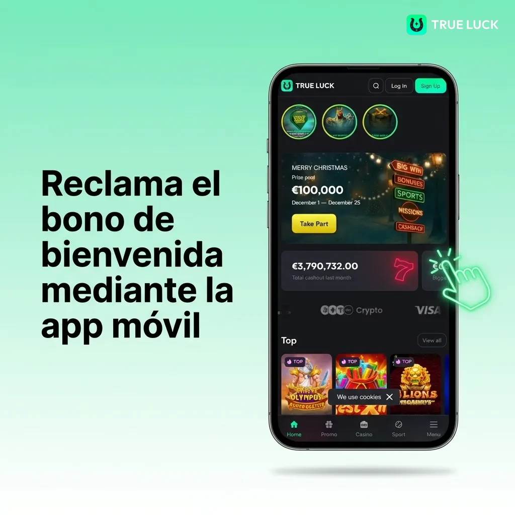 Smartphone showing mobile app interface for claiming welcome bonus with deposit and cashier menu options