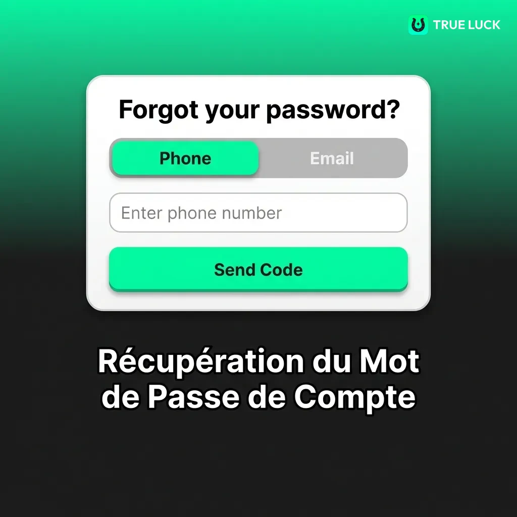 Password recovery screen showing email entry form and reset instructions for secure account access