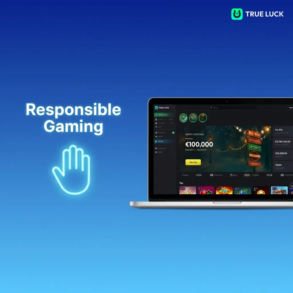 TrueLuck responsible gaming tools: deposit limits, time-outs, self-exclusion, reality checks, and support resources.