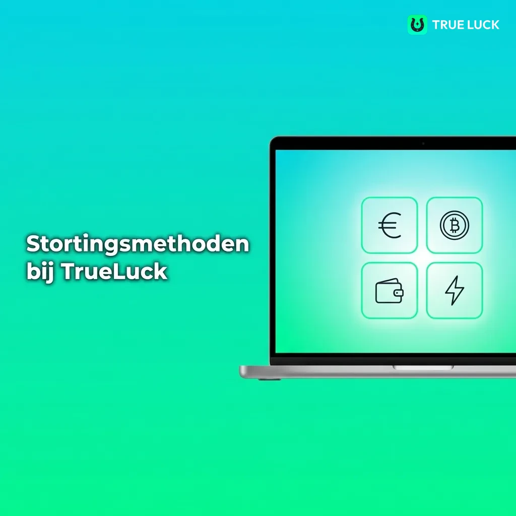 TrueLuck stortingsmethoden overzicht met stappen voor creditcard, e-wallet en bankoverschrijving betalingen