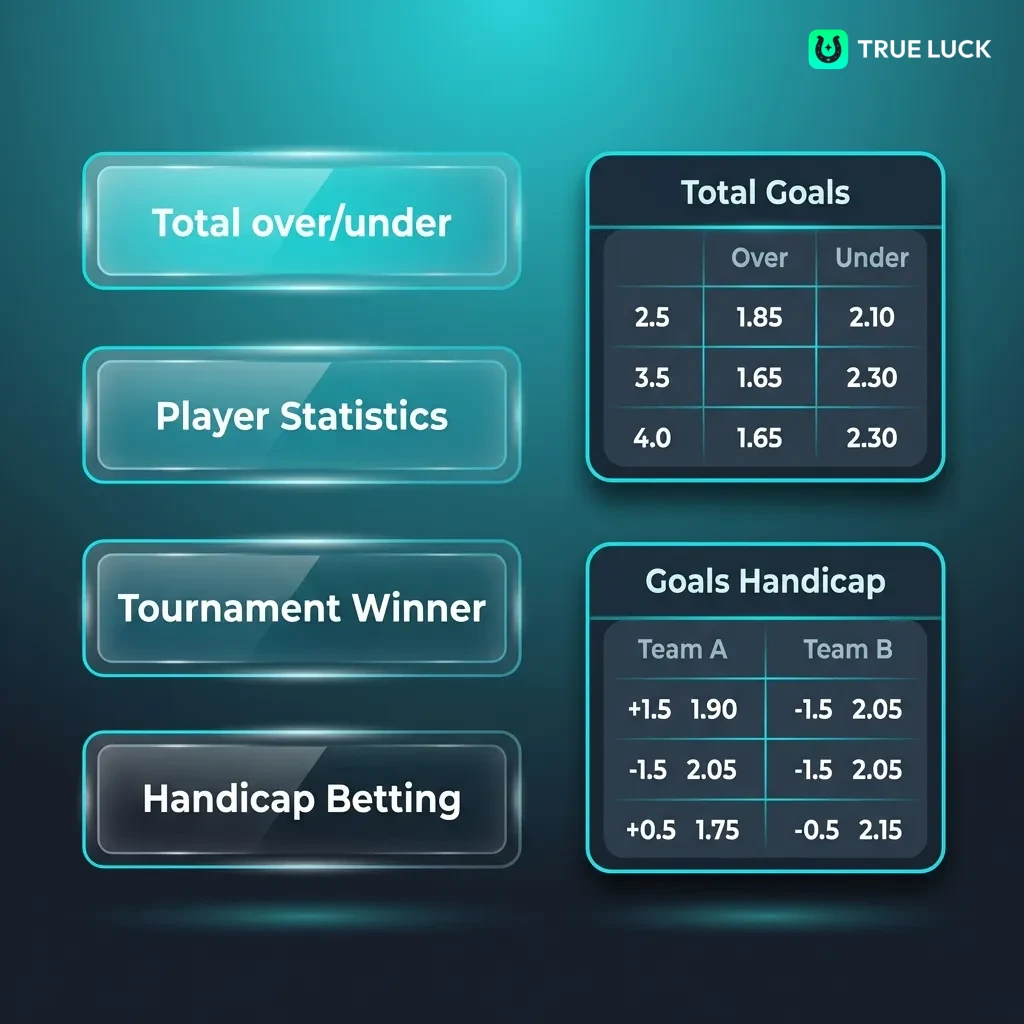 Diagram showing three betting types: Single, System, and Combination bets with risk and reward profiles