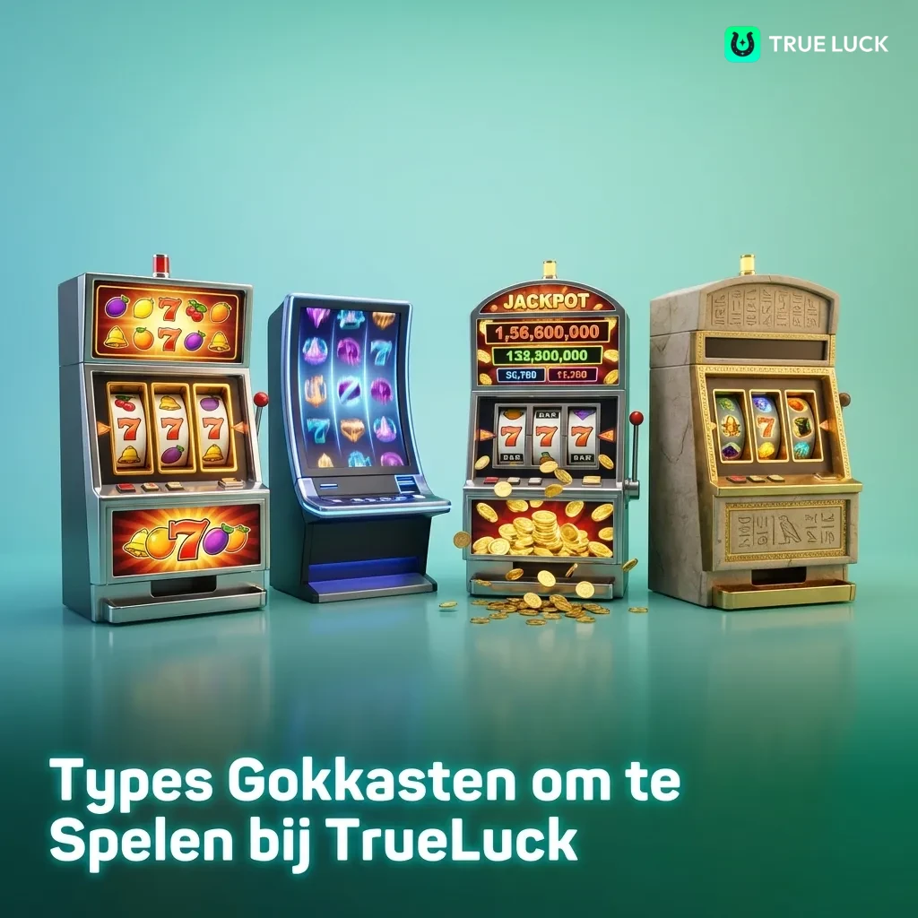 TrueLuck casino slot machines including classic slots, video slots, Megaways, jackpot games, and bonus features