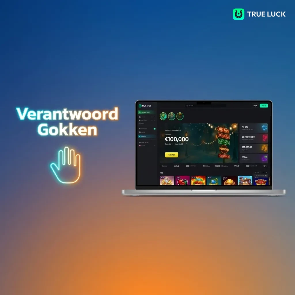 TrueLuck responsible gambling page showing account control features, spending limits, and self-exclusion tools