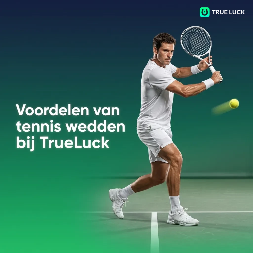 Tennis betting advantages at TrueLuck: live odds, fast payouts, stats, cash-out, mobile app, Dutch support