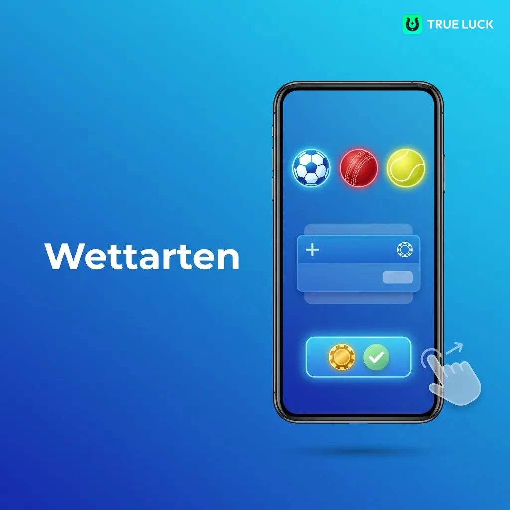 Diagram showing three types of betting: Einzelwette (single bet), Systemwette (system bet), and Kombiwette (accumulator bet)